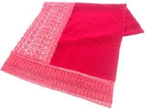 ビロードレース花模様ショール